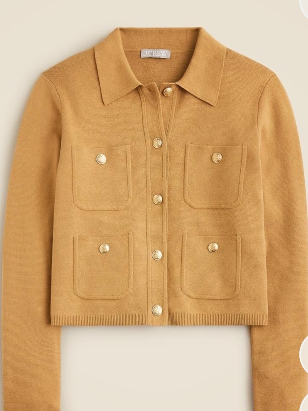 J. Crew Women's Camel Cropped Lady Jacket
